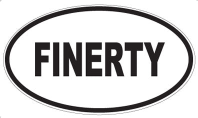 FINERTY - Oval Sticker