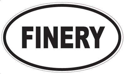 FINERY - Oval Sticker