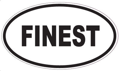 FINEST - Oval Sticker