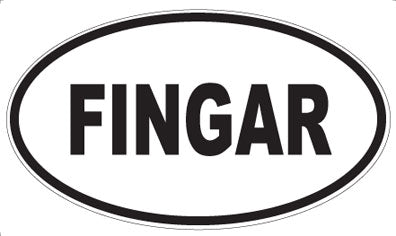 FINGAR - Oval Sticker