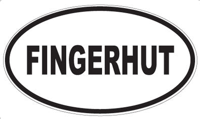 FINGERHUT - Oval Sticker