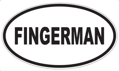 FINGERMAN - Oval Magnet