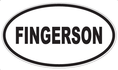 FINGERSON - Oval Magnet