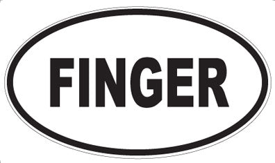 FINGER - Oval Magnet