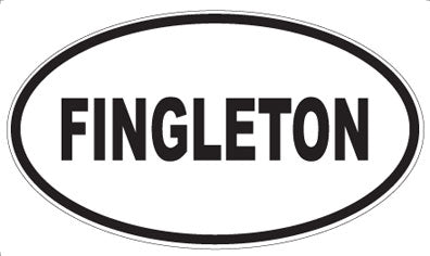 FINGLETON - Oval Sticker