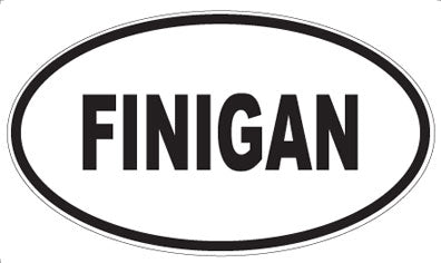 FINIGAN - Oval Sticker