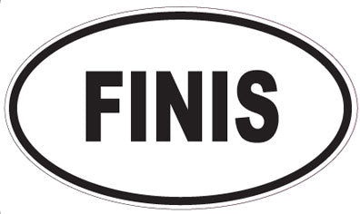FINIS - Oval Sticker