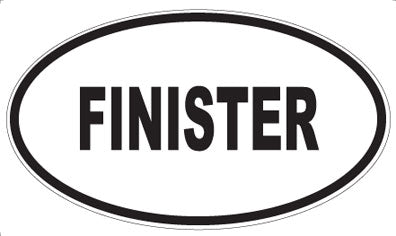 FINISTER - Oval Sticker