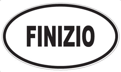 FINIZIO - Oval Sticker