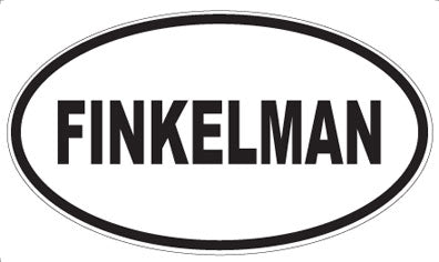 FINKELMAN - Oval Sticker