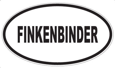 FINKENBINDER - Oval Magnet