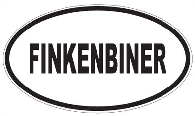 FINKENBINER - Oval Sticker