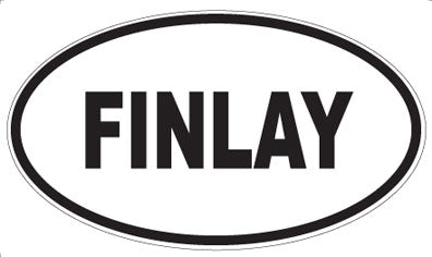 FINLAY - Oval Sticker