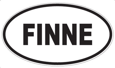 FINNE - Oval Sticker