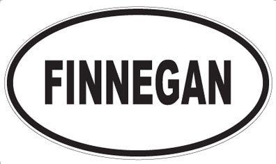FINNEGAN - Oval Sticker