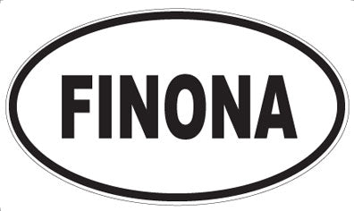 FINONA - Oval Sticker
