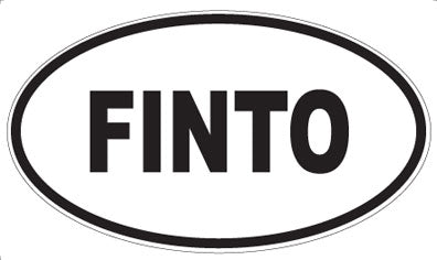 FINTO - Oval Sticker