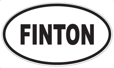 FINTON - Oval Sticker