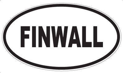 FINWALL - Oval Sticker