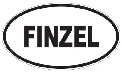 FINZEL - Oval Sticker