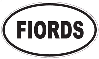 FIORDS - Oval Sticker