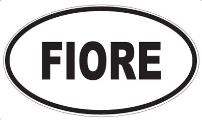 FIORE - Oval Sticker
