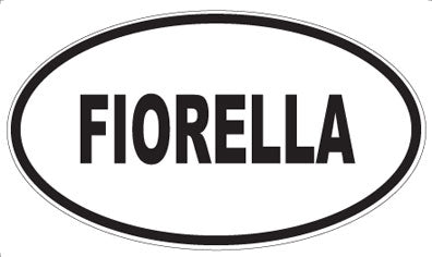 FIORELLA - Oval Sticker