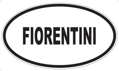 FIORENTINI - Oval Sticker
