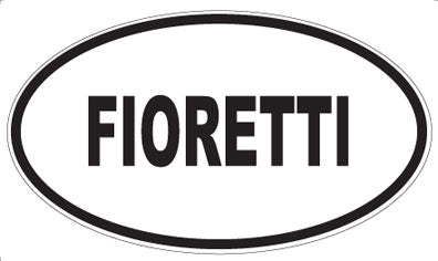 FIORETTI - Oval Sticker