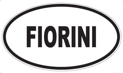 FIORINI - Oval Sticker