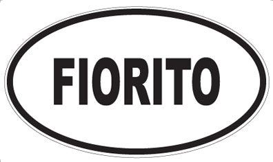 FIORITO - Oval Sticker