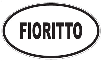 FIORITTO - Oval Sticker
