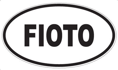 FIOTO - Oval Sticker