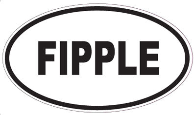 FIPPLE - Oval Sticker