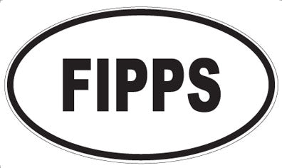 FIPPS - Oval Sticker