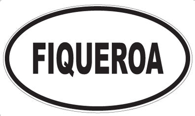 FIQUEROA - Oval Sticker