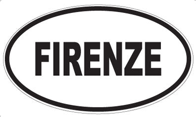 FIRENZE - Oval Sticker
