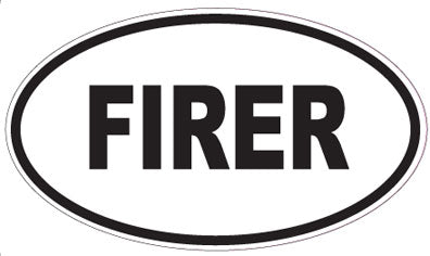 FIRER - Oval Sticker