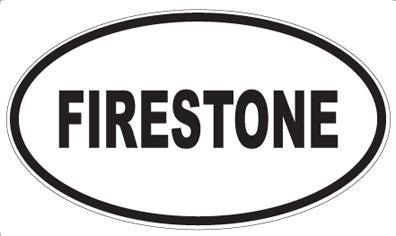 FIRESTONE - Oval Magnet