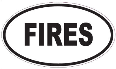 FIRES - Oval Magnet