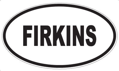 FIRKINS - Oval Sticker
