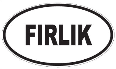 FIRLIK - Oval Magnet