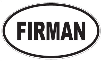 FIRMAN - Oval Magnet