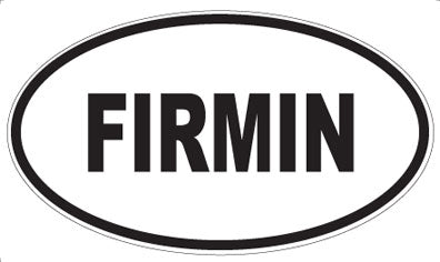 FIRMIN - Oval Sticker