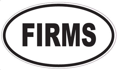 FIRMS - Oval Magnet