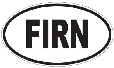 FIRN - Oval Sticker