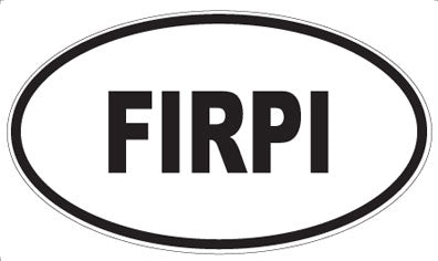 FIRPI - Oval Sticker