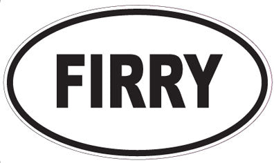 FIRRY - Oval Magnet