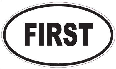 FIRST - Oval Sticker
