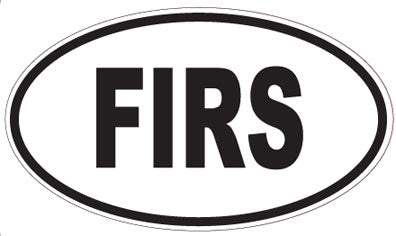 FIRS - Oval Sticker
